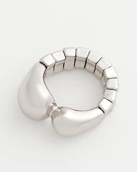 Curvy Silver Stretch Ring