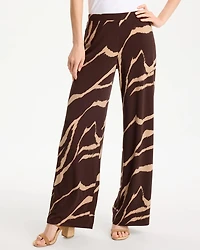 Travelers™ Zebra Knit Wide-Leg Pants