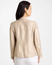 Satin Stand Collar Jacket