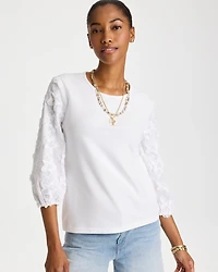 Star Cutout 3/4 Sleeved Tee