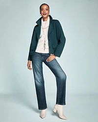 Girlfriend Straight Ankle Jeans