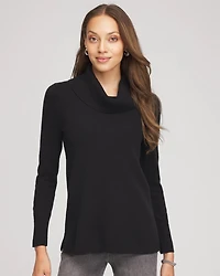 Cowlneck Cashmere Pullover Tunic
