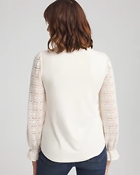 Touch of Cool™ Lace Sleeve Tee