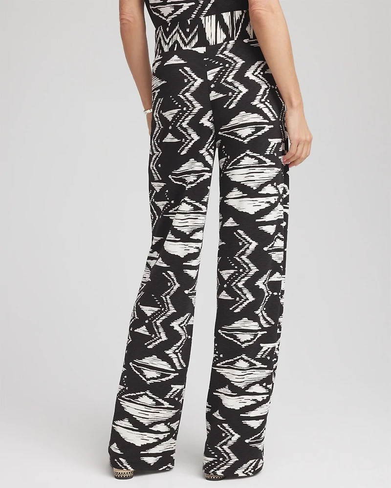 Travelers™ Crinkled Knit Wide-Leg Pants