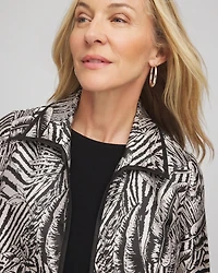 Travelers™ Collection Zebra-Jacquard Jacket