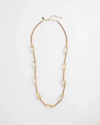 Lucite Gold Foil Necklace