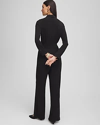 Belted Jersey Maxi Jumpsuit