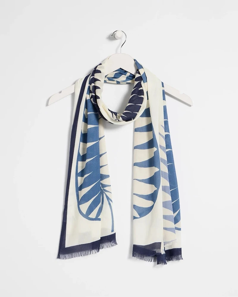 Palm Frond Oblong Scarf