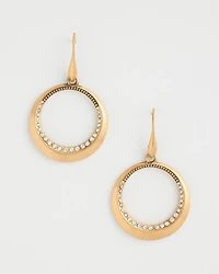 Sparkling Hoop Earrings