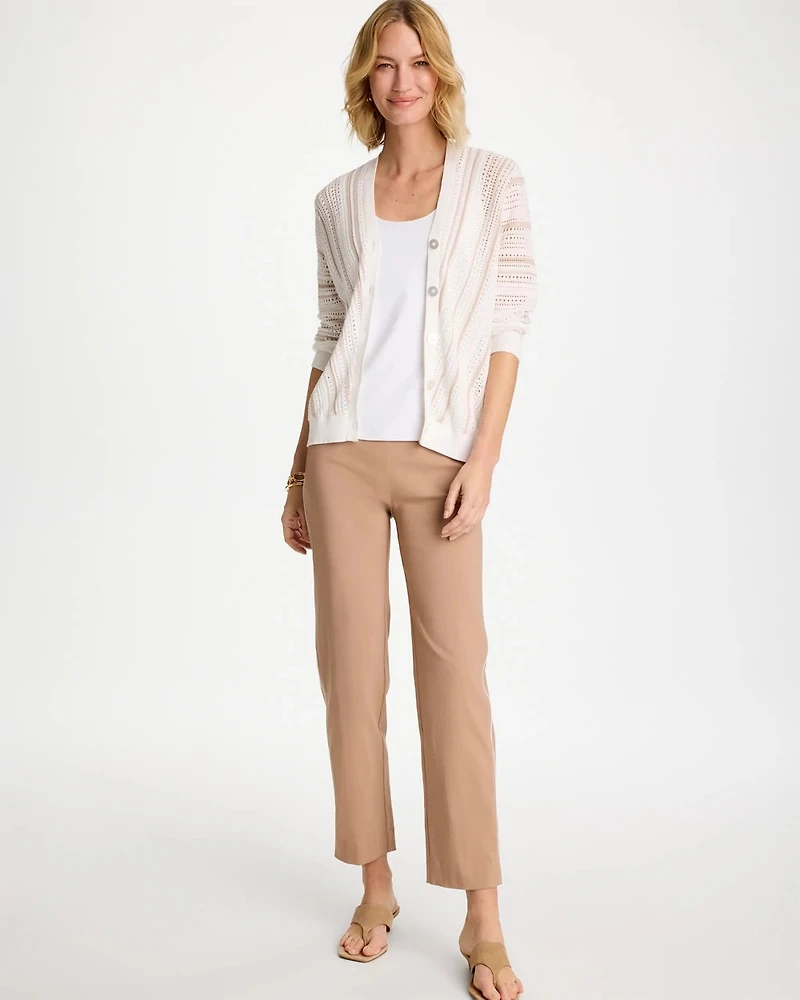 Striped Stitchy Cardigan