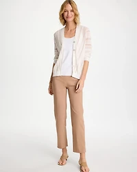 Striped Stitchy Cardigan