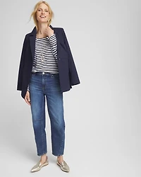 Relaxed Tapered Cropped Jeans