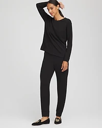 Zenergy® Scuba Rhinestone Pullover Top
