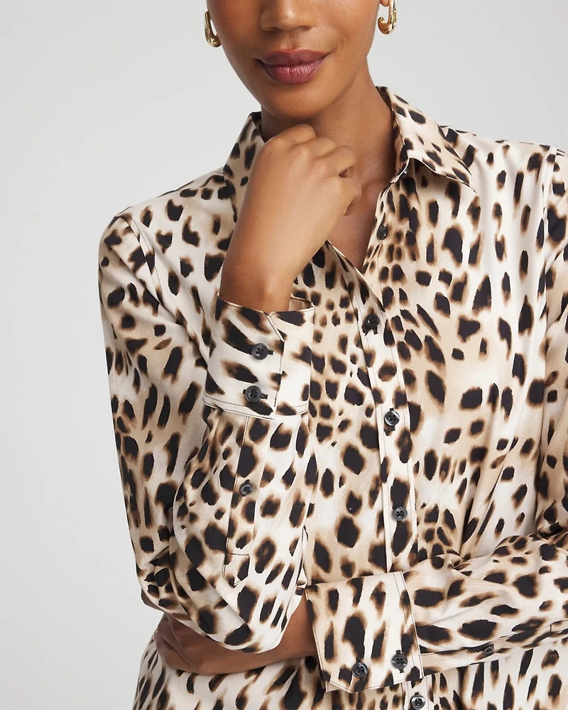 No Iron™ Cheetah-Print Shirt