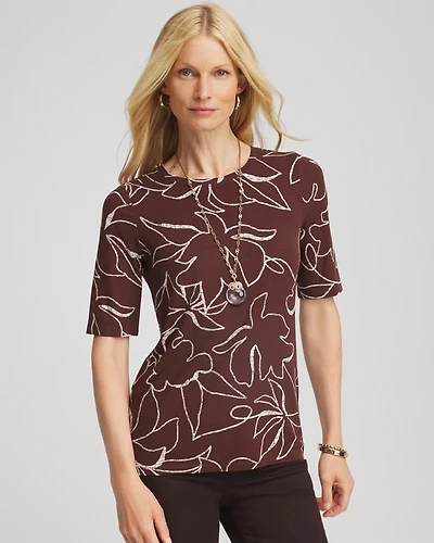 Touch of Cool™ Elbow-Sleeve Perfect Tee