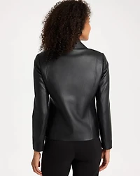 Faux Leather Moto Jacket