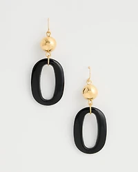 Oval Drop Earrings