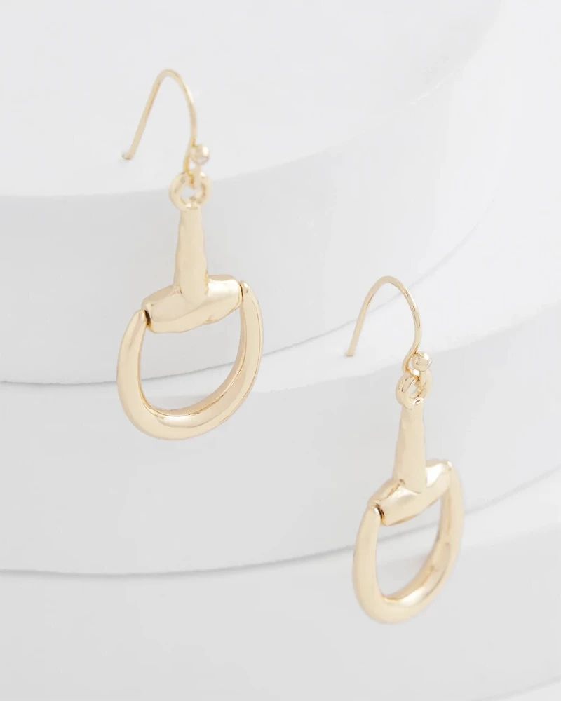 No Droop® Equestrian Horsebit Drop Earrings