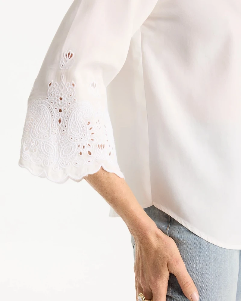 Tencel™ Denim Eyelet Shirt