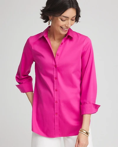 Stretch-Sateen Shirt