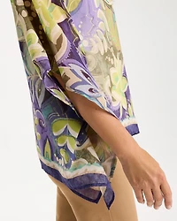 Woven Printed Poncho