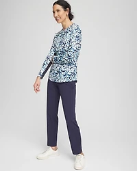 Zenergy® UPF Crew Neck Mesh-Inset Pullover