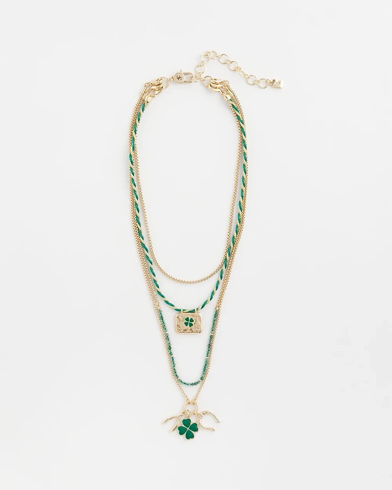 St. Patrick's Day Convertible Multi Strand Necklace
