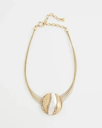 Mixed-Metal Safari Pendant Necklace