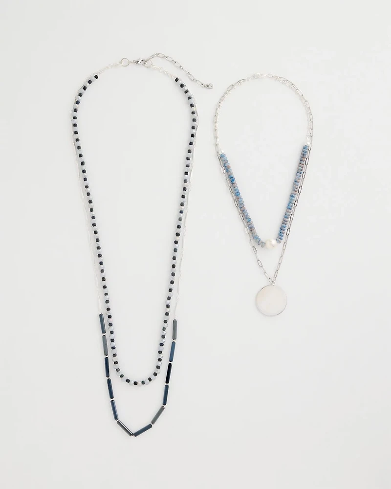 Siren Pendant Layered Necklace