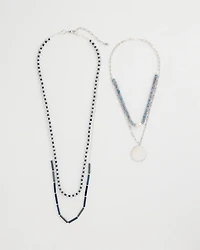 Siren Pendant Layered Necklace