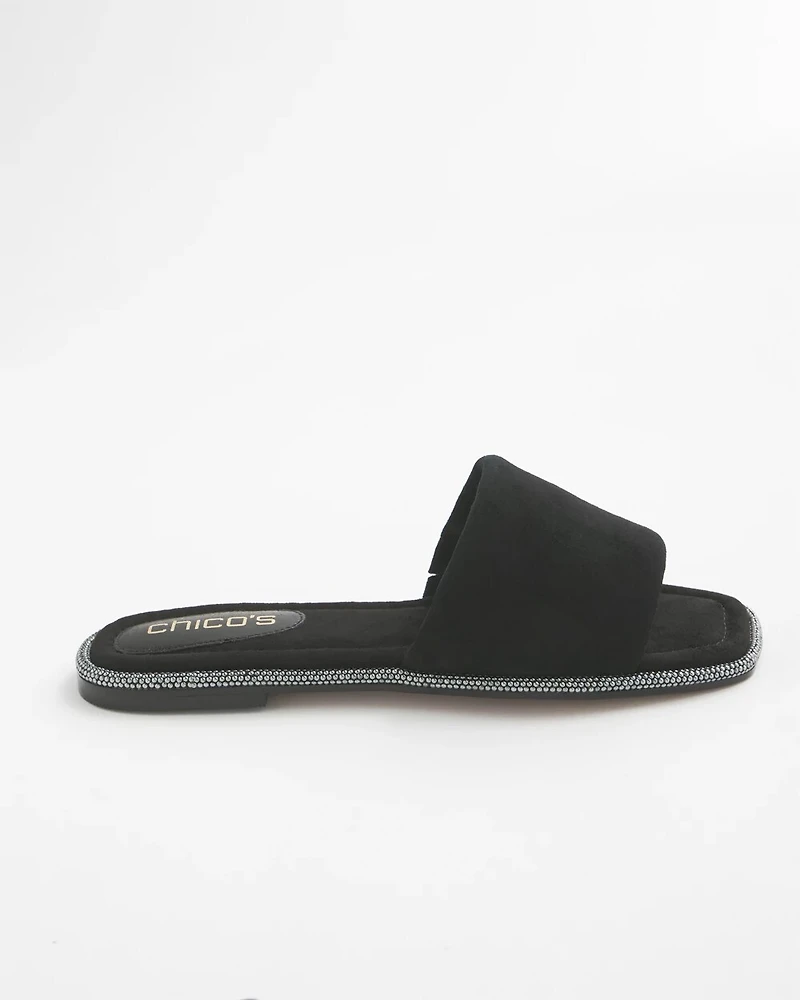 Suede Slides