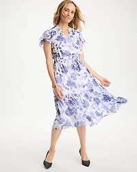 Floral Smocked Waist Dress