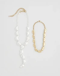 Convertible Mixed-Metals Y-Necklace