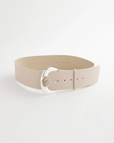 Wide Leather Trouser Belt