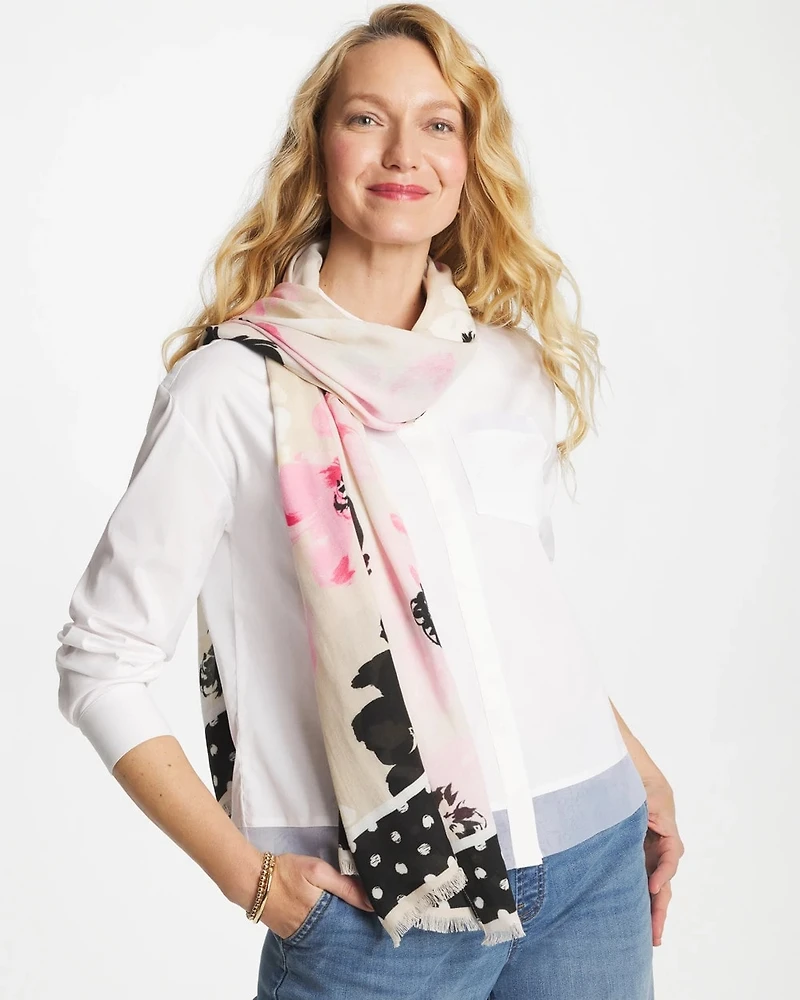 Blossom Burst Oblong Scarf