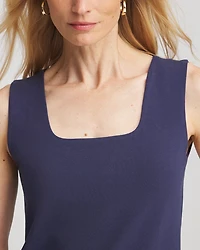 Jersey Knit Square-Neck Tank