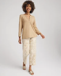 Cotton Slub Henley Shirt