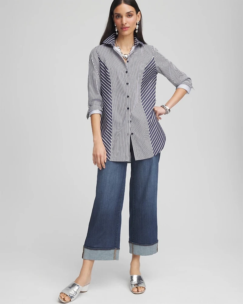 No Iron™ Mixed Stripes Tunic