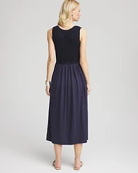 Petite Crochet-Bodice Maxi Dress