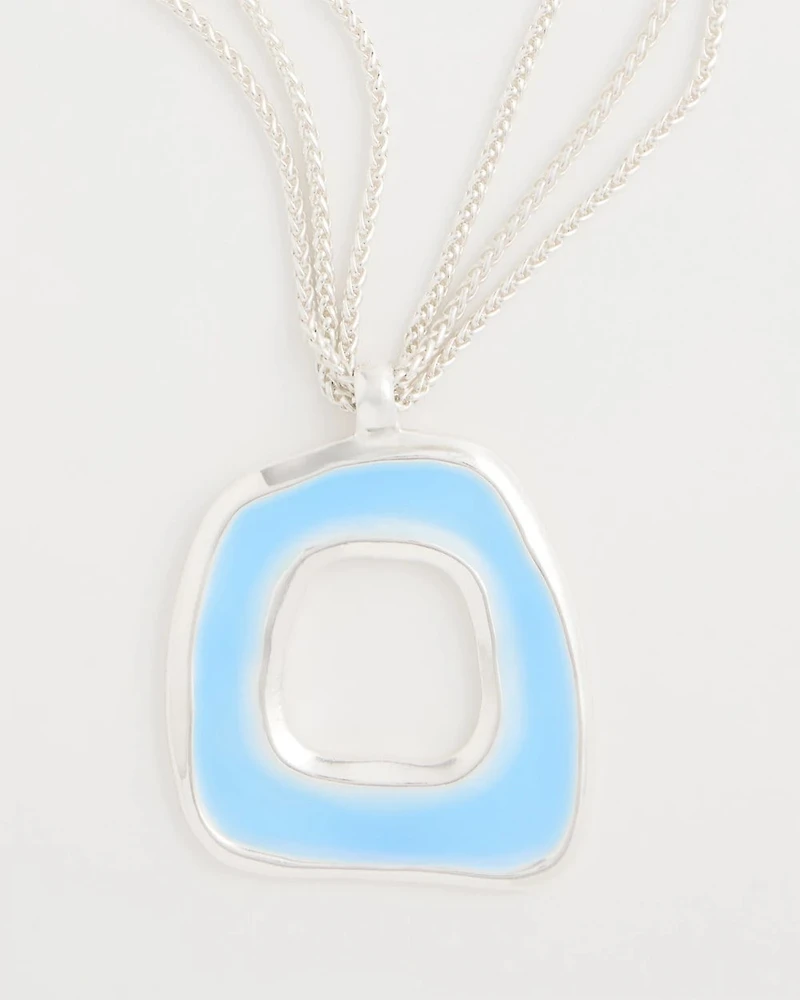 Sea Glass Inspired Pendant Necklace