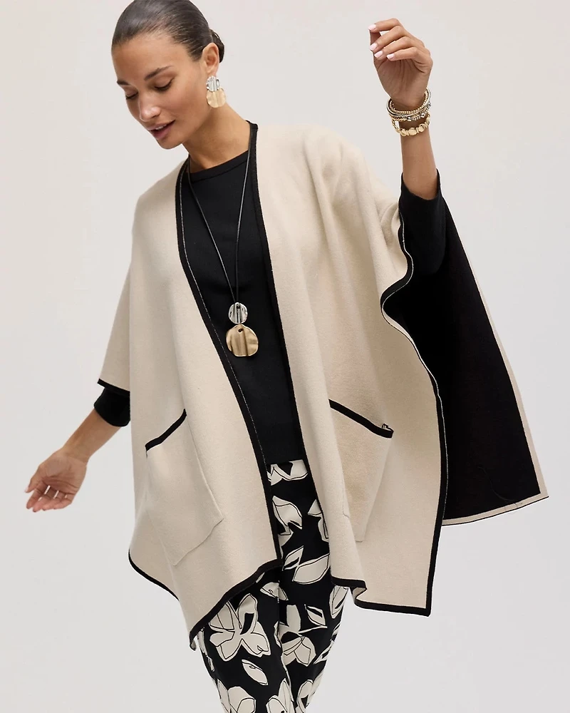 Tipped Tulip Patch Pocket Ruana