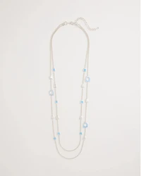 Sea Glass Inspired Charm Necklace