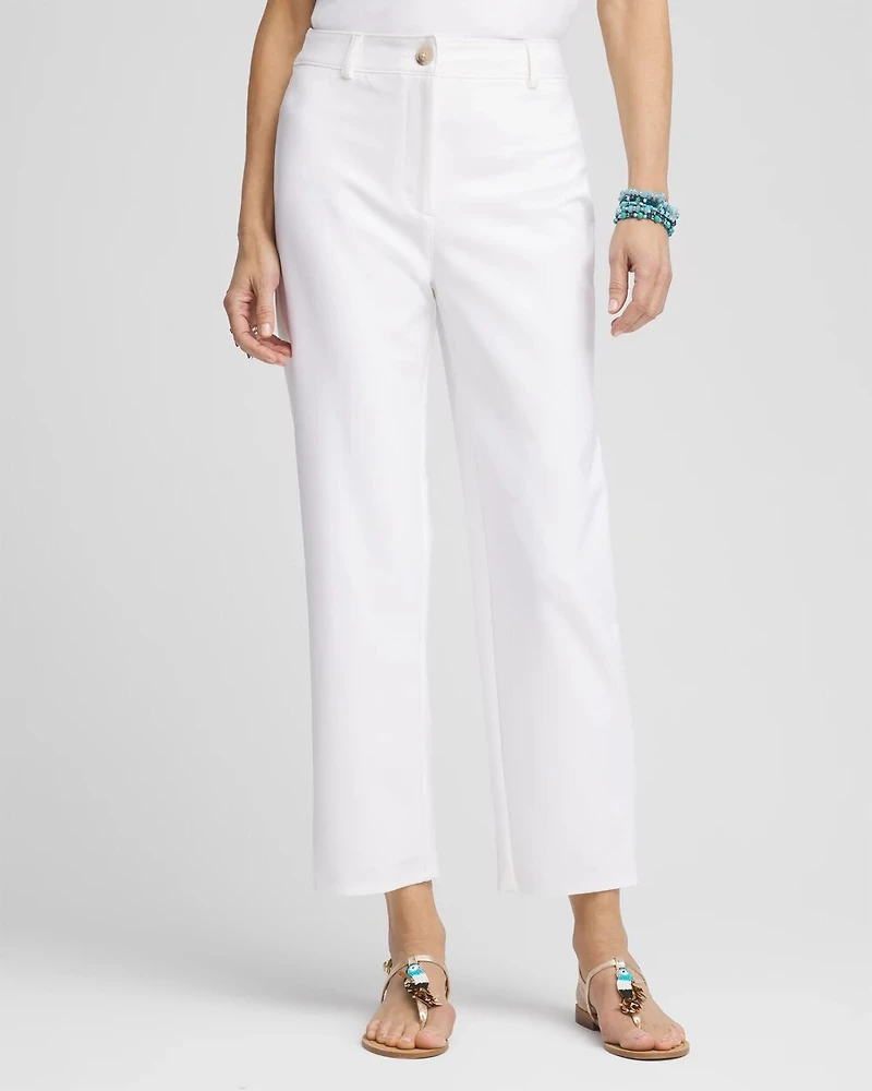 Fly Front Ankle Pants
