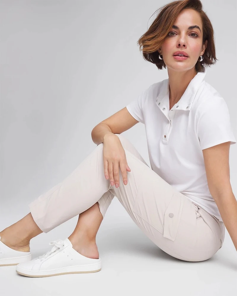 Zenergy® Striped Cargo Ankle Pants