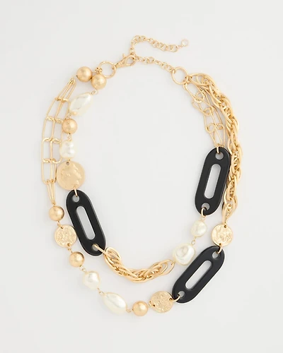 Double-Strand Charm Necklace