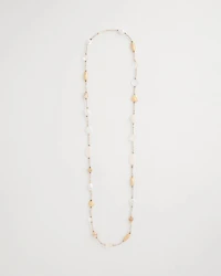 Neutral Shell Long Necklace