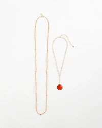 Convertible Beaded Pendant Necklace