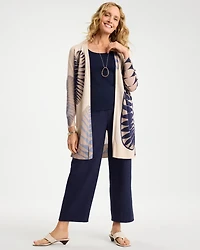 Long Leaf Print Summer Romance Cardigan