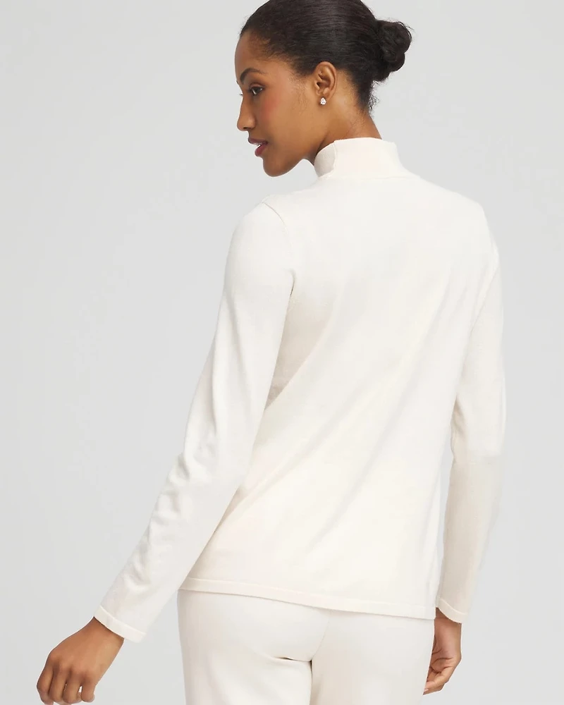 Ella Embellished Mockneck Sweater