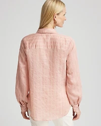 Classic Soft Button-front Blouse